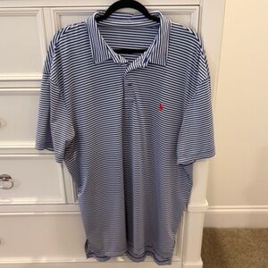 Polo by Ralph Lauren Navy and White Striped Shirt